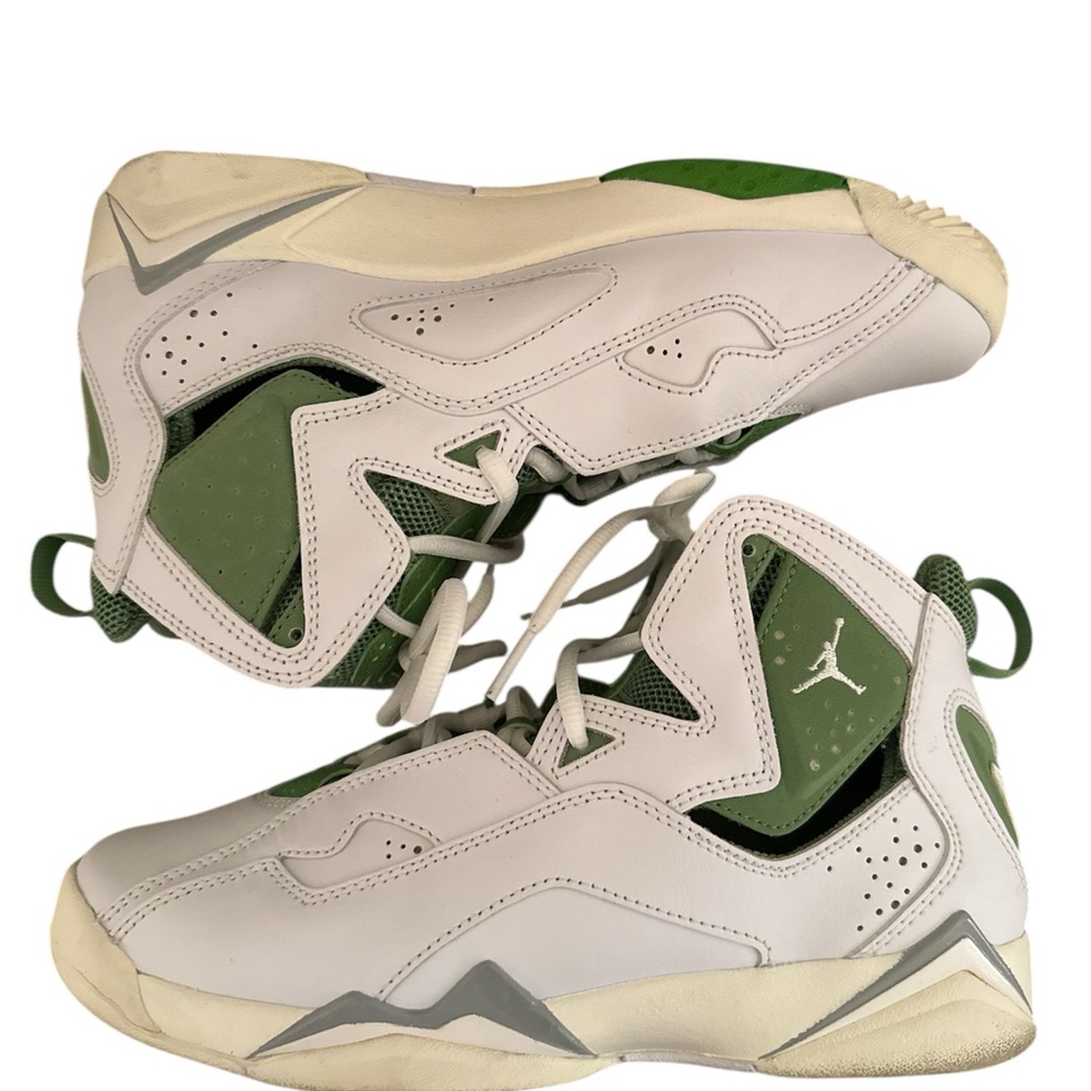 Nike Kids' White and Green High-Top Sneakers